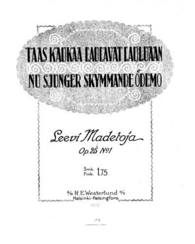 Again from afar they sing their songs, op. 26/1