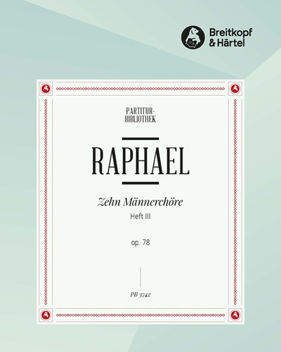 10 Männerchöre op. 78 - Heft 3