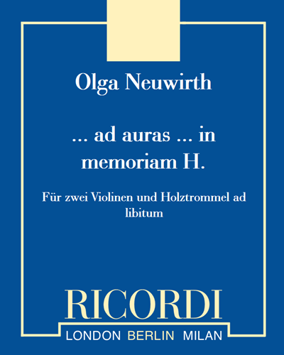 ... ad auras ... in memoriam H.