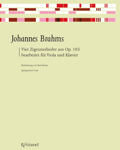 Four Gipsy Songs from op. 103 (Arrangement for Viola and Piano)