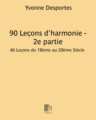 90 Leçons d'harmonie - 2e partie