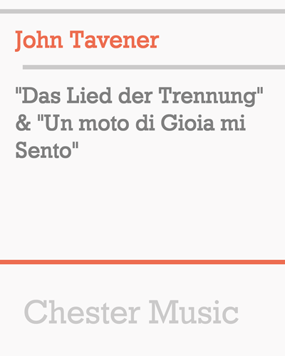 "Das Lied der Trennung" & "Un moto di Gioia mi Sento"