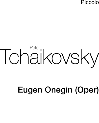 Eugene Onegin, op. 24