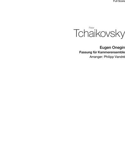 Eugene Onegin, op. 24