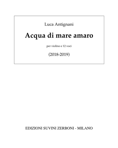 Acqua di Mare Amaro