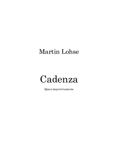 Cadenza