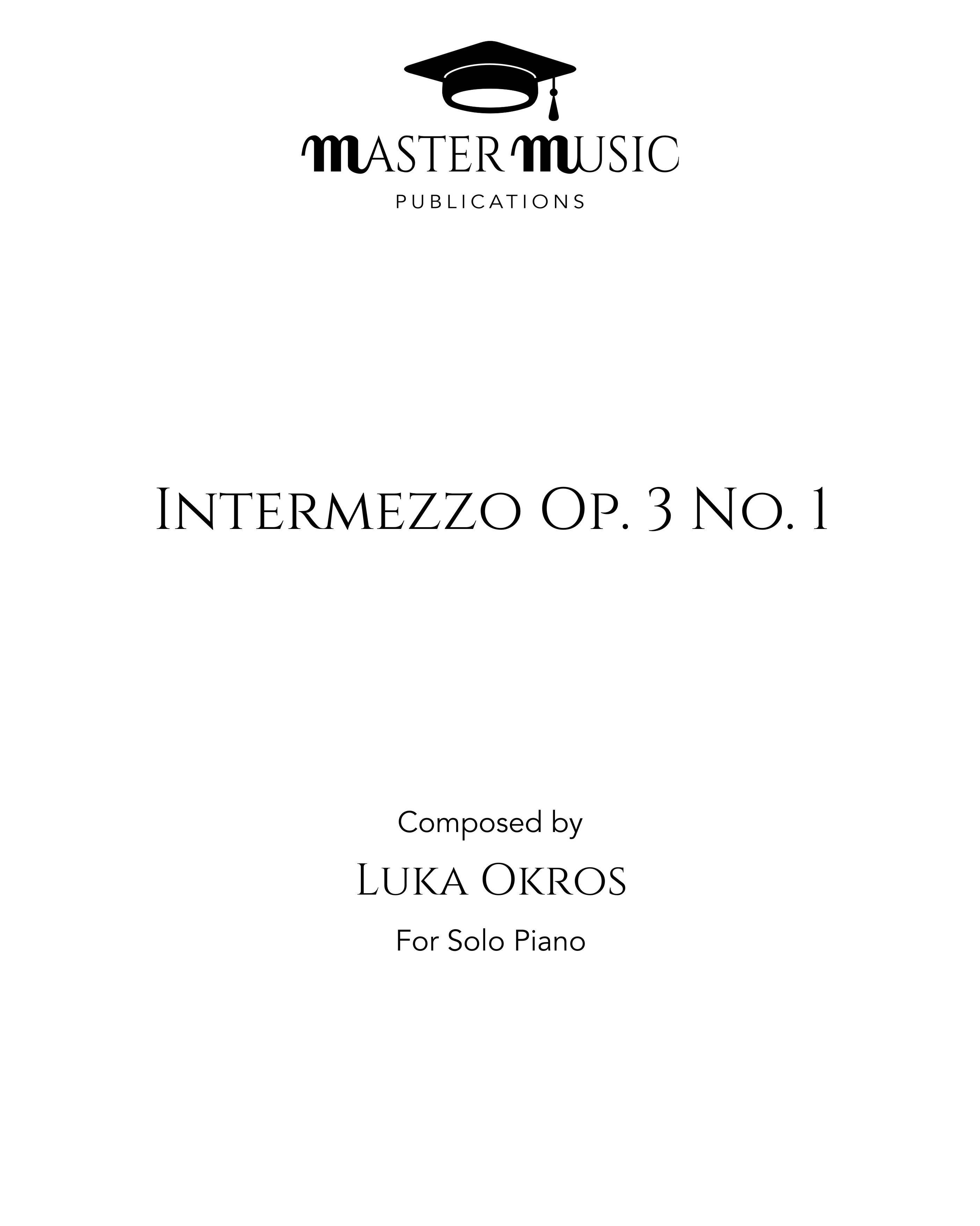 Intermezzo, op. 3 No. 1