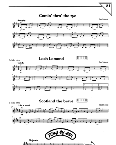 "Comin' Thro' The Rye" & "Loch Lomond" & "Scotland The Brave"