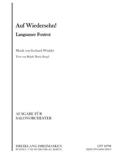 Auf Wiedersehn!