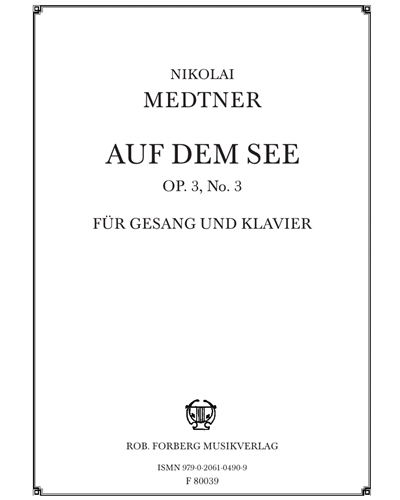 Auf dem See, op. 3 no. 3