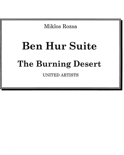 Burning Desert from "Ben Hur"