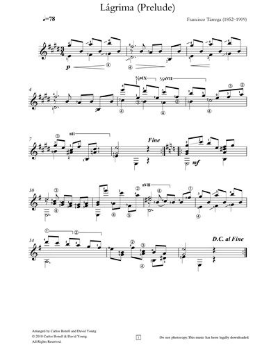 Lagrima (Prelude)