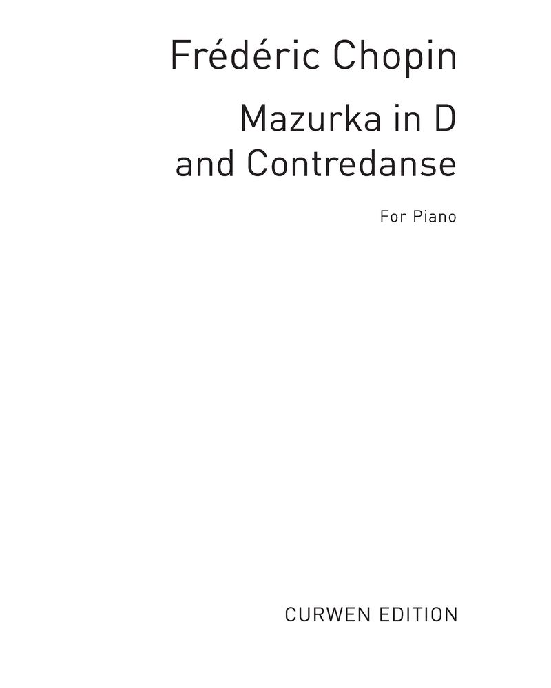 'Mazurka in D' & 'Contredanse'