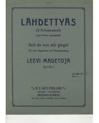 After Leaving, op. 2/1