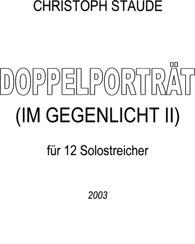 Doppelporträt (Im Gegenlicht II)
