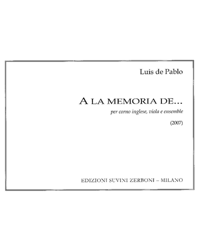 A la Memoria de