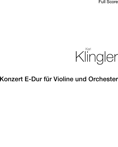 Violin Concerto in E major