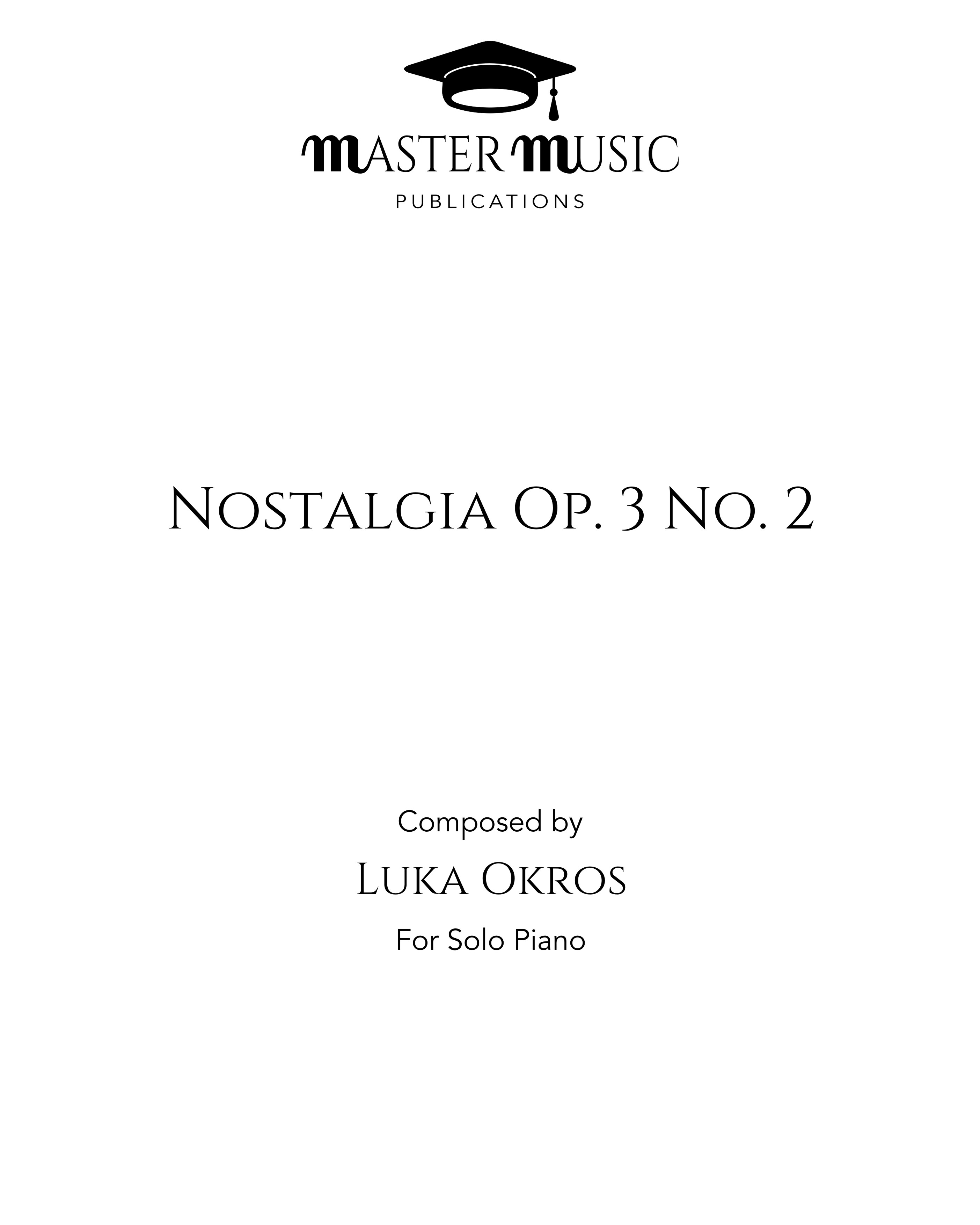 Nostalgia Op. 3 No. 2