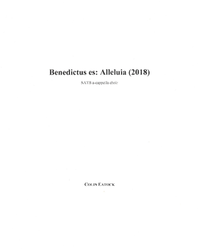 Benedictus es: Alleluia (2018)