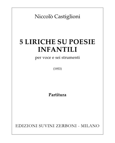 5 Liriche su Poesie Infantili