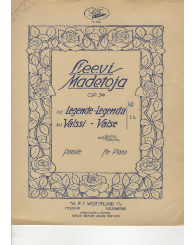 'Legenda', op. 34 No. 3 & 'Valssi', op. 34 No. 4