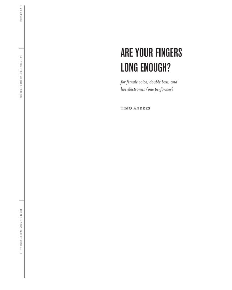 Are Your Fingers Long Enough?
